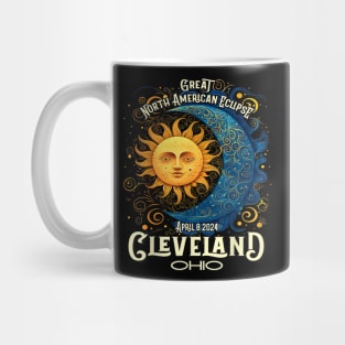 Cleveland Ohio 2024 Total Solar Eclipse April 8 Souvenir Gift For Men Women Mug
